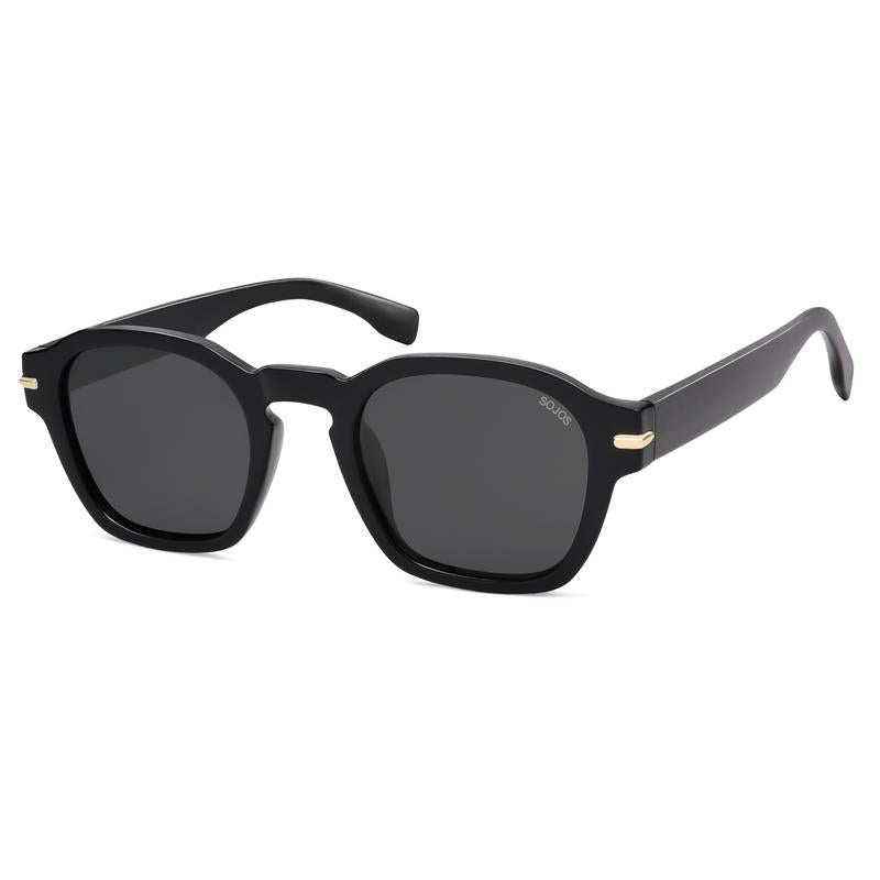 SOJOS Vintage Retro Square Polarized Sunglasses Men Trendy Womens Sun Glasses