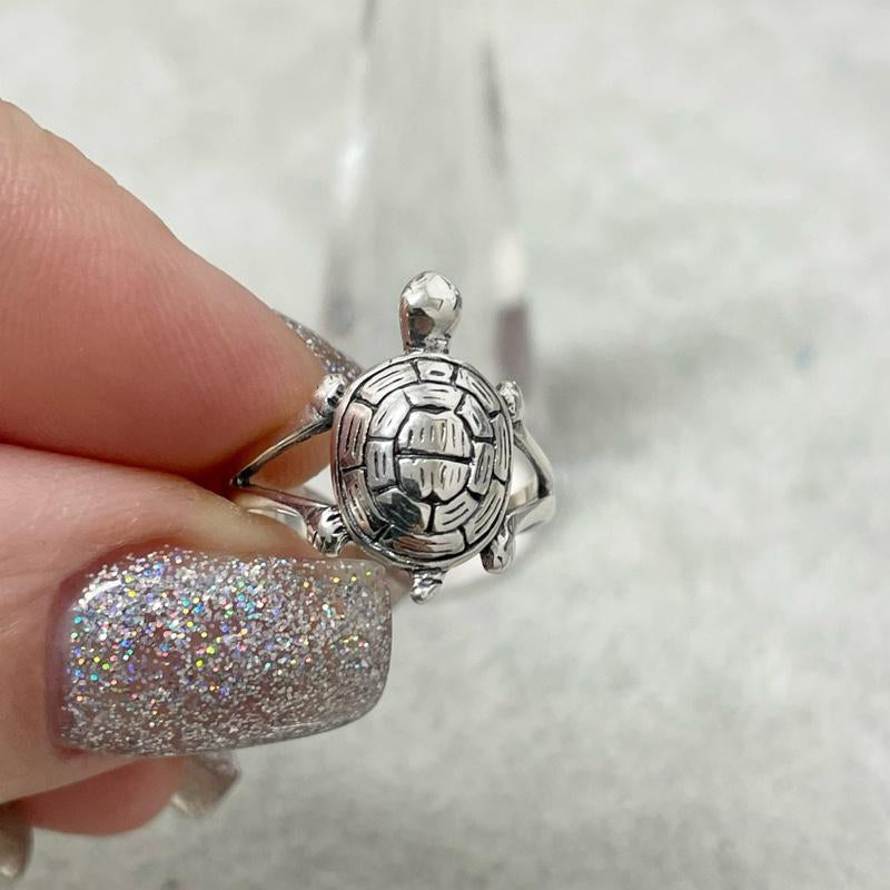 Sterling Silver 925 Turtle Ring
