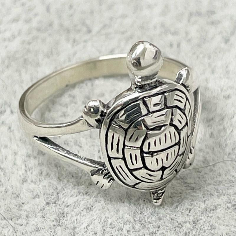Sterling Silver 925 Turtle Ring