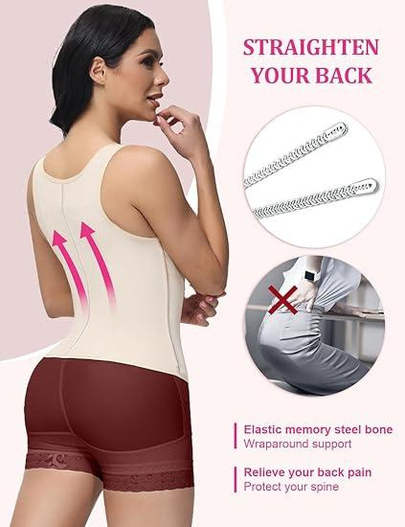 Waist Shapewear for Women Shapewear Women Adjustable Women'S Waist Trainer Women'S Comfort Closure Waist Corset Fit Womenswear Compression