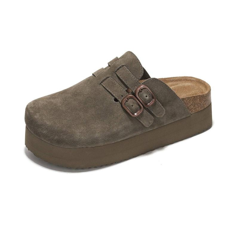 Project Cloud | "Stephi" Genuine Leather Clogs for Women | Memory Foam | Lightweight | Non-Slip
