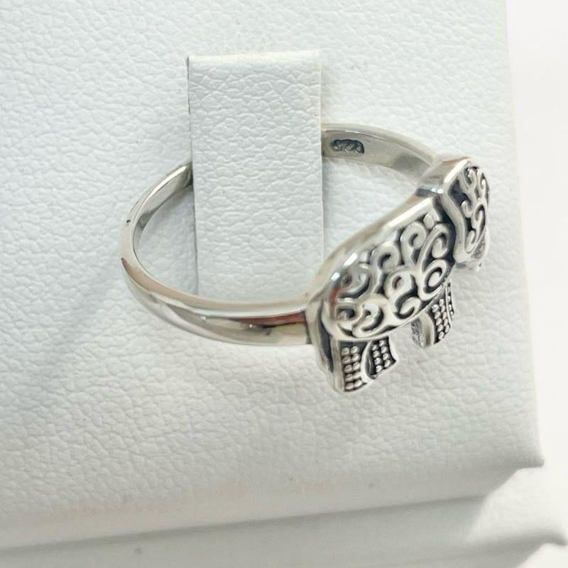 Sterling Silver 925 Elephant Ring